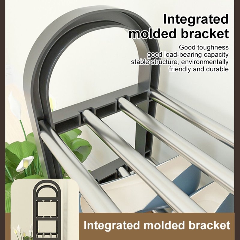 5 Tier Multi-layer Stainless Steel Shoe Rack